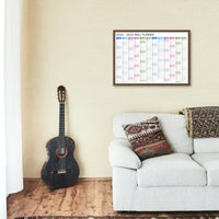 2024 - 2025 Printable Multicoloured Wall Calendar