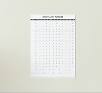 2025 wall planner poster