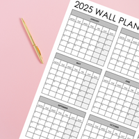 2025 printable wall calendar