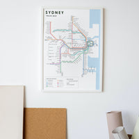 Sydney train network map