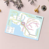 Victoria Train Map cards
