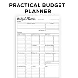 printable budget sheet