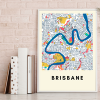 Brisbane illustrated map
