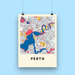 Perth city map