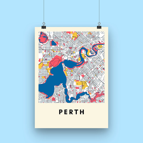Perth city map