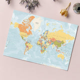 world map card